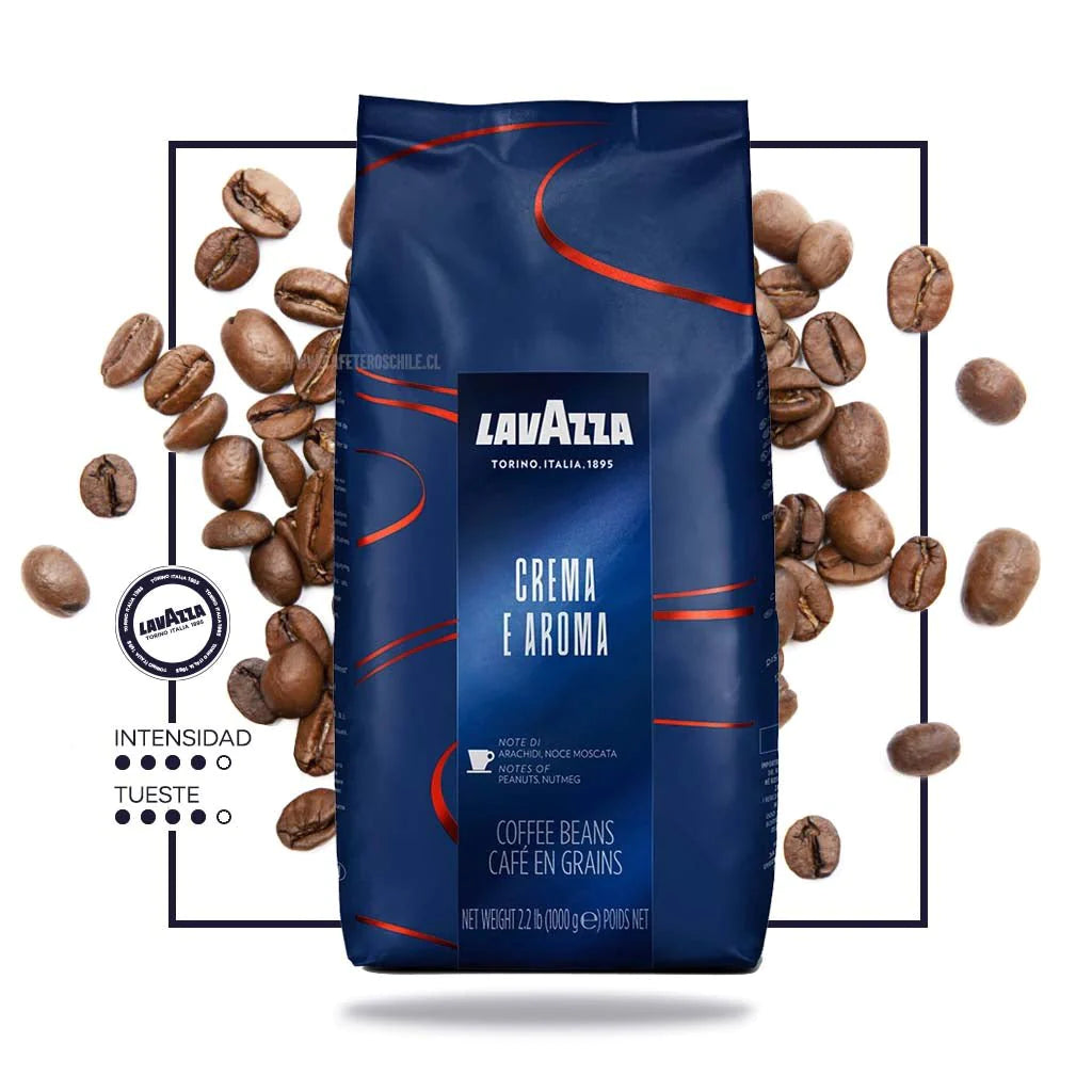 Café crema e aroma en grano
